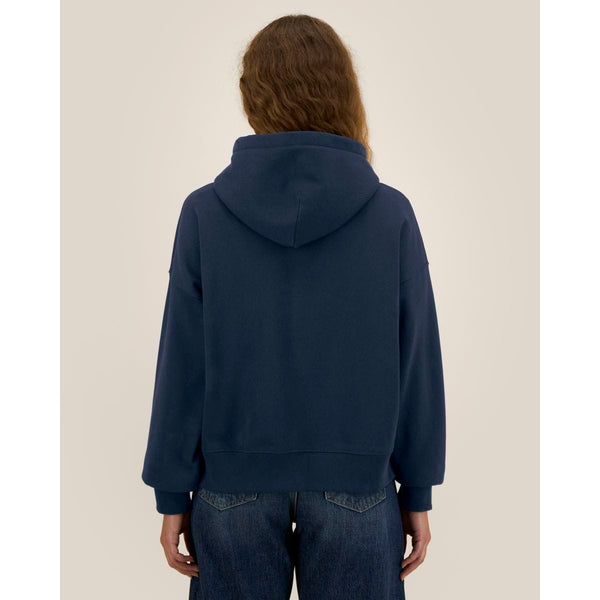 Felpa A Zip Con Cappuccio Unisex Boxy Fronter - personalizzabile con logo