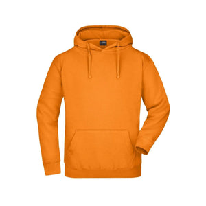 Felpa arancione / S - personalizzabile con logo