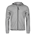 Felpa Athletic Hooded Full Zip grigio / XS - personalizzabile con logo