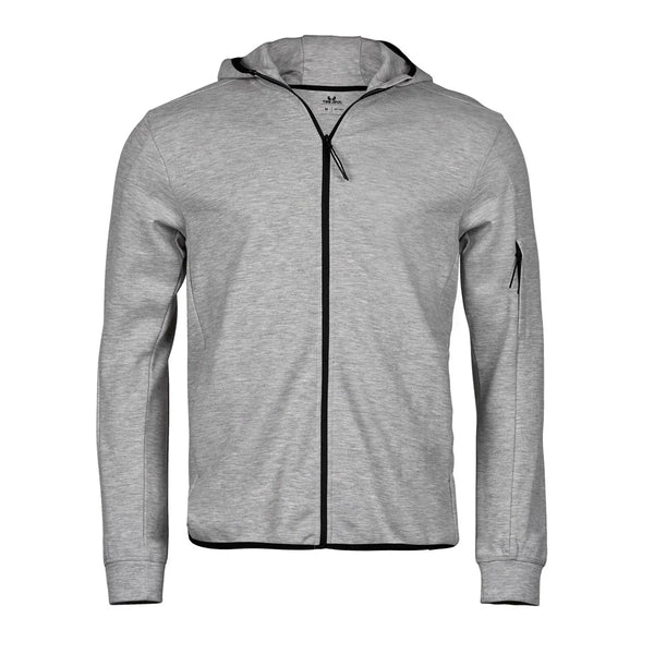 Felpa Athletic Hooded Full Zip grigio / XS - personalizzabile con logo