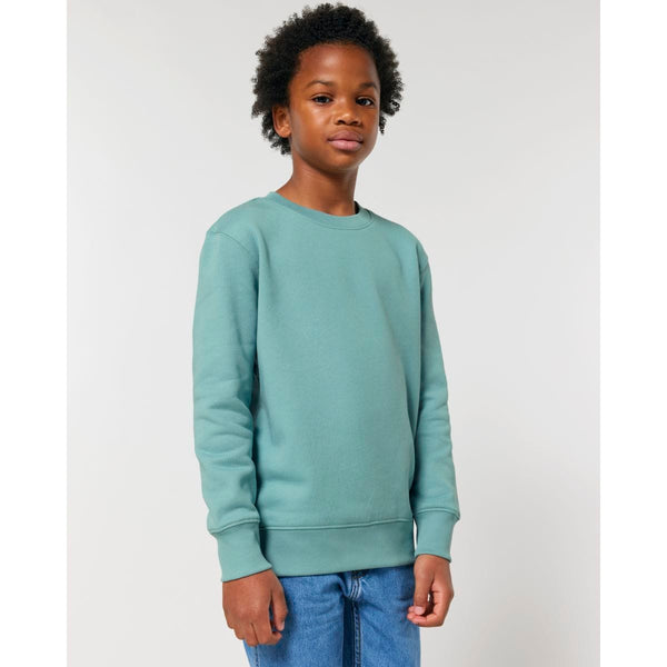 Felpa Bambino Iconic Mini Changer 2.0 teal monstera / 7-8/122-128cm - personalizzabile con logo
