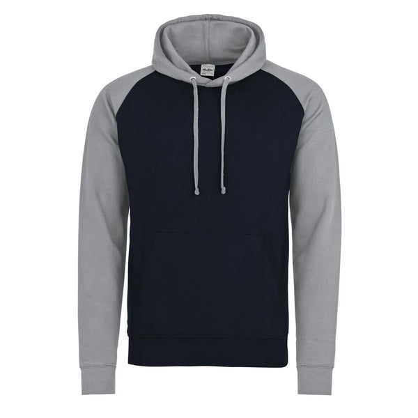Felpa Baseball Hoodie blu / S - personalizzabile con logo