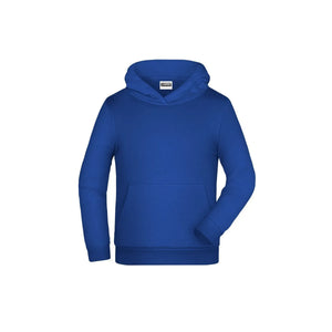 Felpa Basic-cappuccio Children blu / XS - personalizzabile con logo