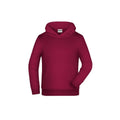 Felpa Basic-cappuccio Children bordeaux / XS - personalizzabile con logo