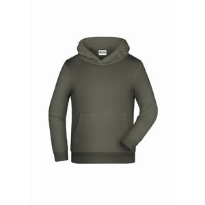 Felpa Basic-cappuccio Children dark-grey / XS - personalizzabile con logo
