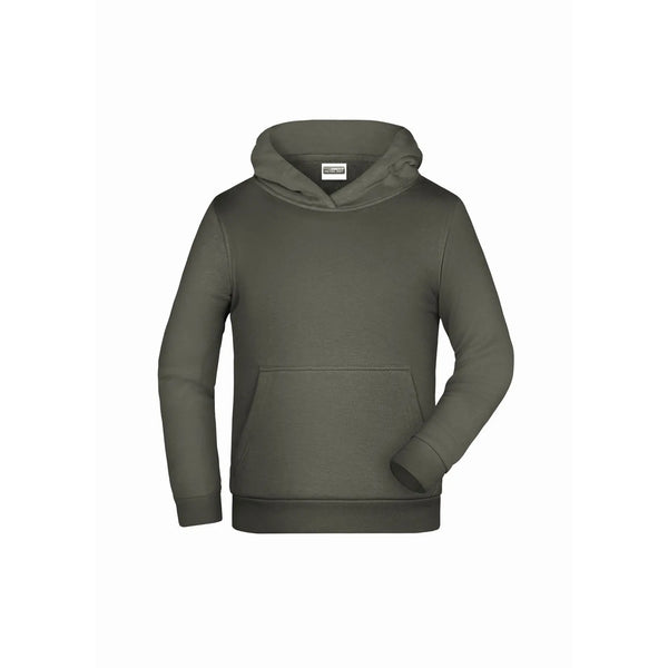 Felpa Basic-cappuccio Children dark-grey / XS - personalizzabile con logo