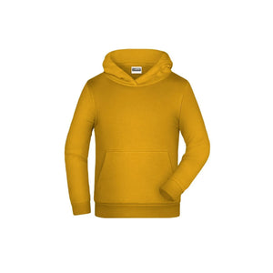 Felpa Basic-cappuccio Children giallo / XS - personalizzabile con logo