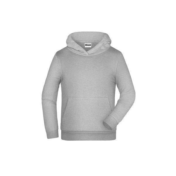 Felpa Basic-cappuccio Children grey-heather / XS - personalizzabile con logo