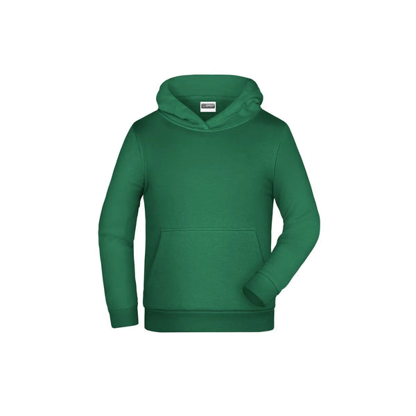 Felpa Basic-cappuccio Children irish-green / XS - personalizzabile con logo
