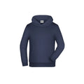 Felpa Basic-cappuccio Children navy / XS - personalizzabile con logo