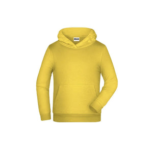 Felpa Basic-cappuccio Children yellow / XS - personalizzabile con logo