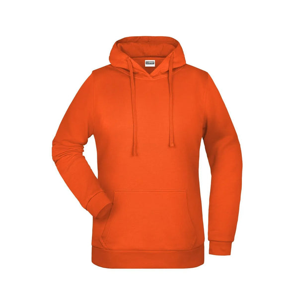 Felpa Basic cappuccio Lady arancione / XS - personalizzabile con logo