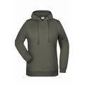Felpa Basic cappuccio Lady dark-grey / XS - personalizzabile con logo
