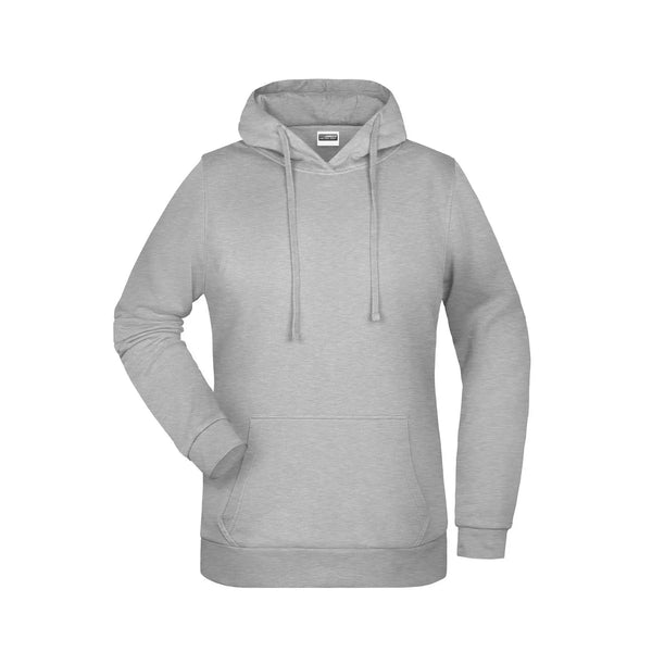 Felpa Basic cappuccio Lady grey-heather / XS - personalizzabile con logo