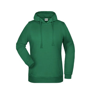 Felpa Basic cappuccio Lady irish-green / XS - personalizzabile con logo