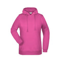 Felpa Basic cappuccio Lady rosa / XS - personalizzabile con logo