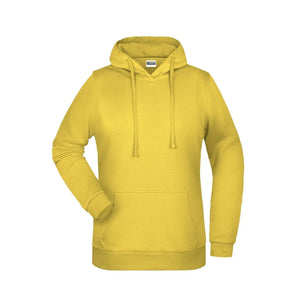 Felpa Basic cappuccio Lady yellow / XS - personalizzabile con logo