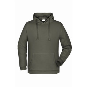 Felpa Basic cappuccio Man dark-grey / S - personalizzabile con logo