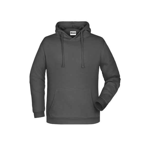 Felpa Basic cappuccio Man graphite / S - personalizzabile con logo