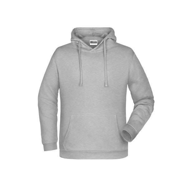 Felpa Basic cappuccio Man grey-heather / S - personalizzabile con logo