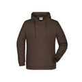 Felpa Basic cappuccio Man marrone / S - personalizzabile con logo