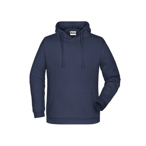 Felpa Basic cappuccio Man navy / S - personalizzabile con logo