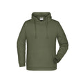 Felpa Basic cappuccio Man olive / S - personalizzabile con logo