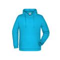 Felpa Basic cappuccio Man turquoise / S - personalizzabile con logo