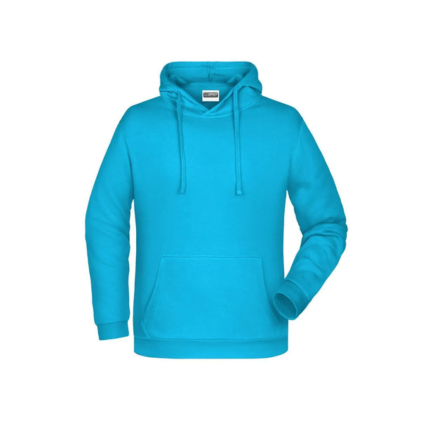 Felpa Basic cappuccio Man turquoise / S - personalizzabile con logo