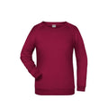 Felpa Basic  Lady bordeaux / XS - personalizzabile con logo