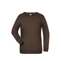 Felpa Basic  Lady marrone / XS - personalizzabile con logo