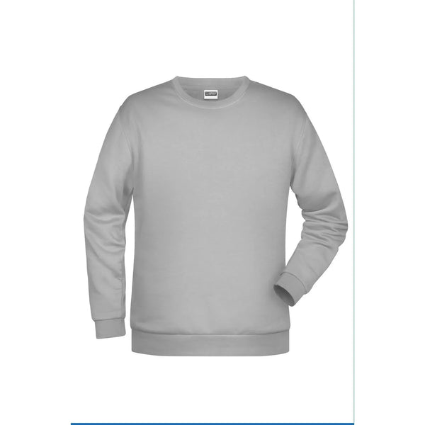 Felpa Basic  Man grigio / S - personalizzabile con logo