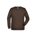 Felpa Basic  Man marrone / S - personalizzabile con logo
