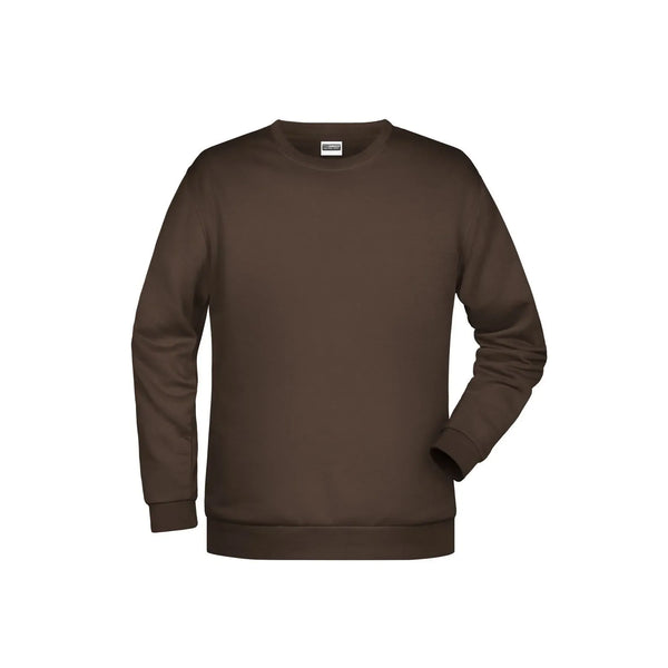 Felpa Basic  Man marrone / S - personalizzabile con logo