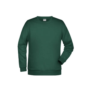 Felpa Basic  Man verde / S - personalizzabile con logo