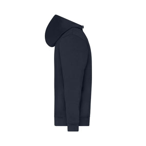 Felpa Bio Workwear Half Zip cappuccio - personalizzabile con logo