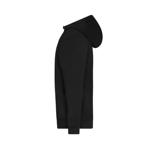 Felpa Bio Workwear Half Zip cappuccio - personalizzabile con logo