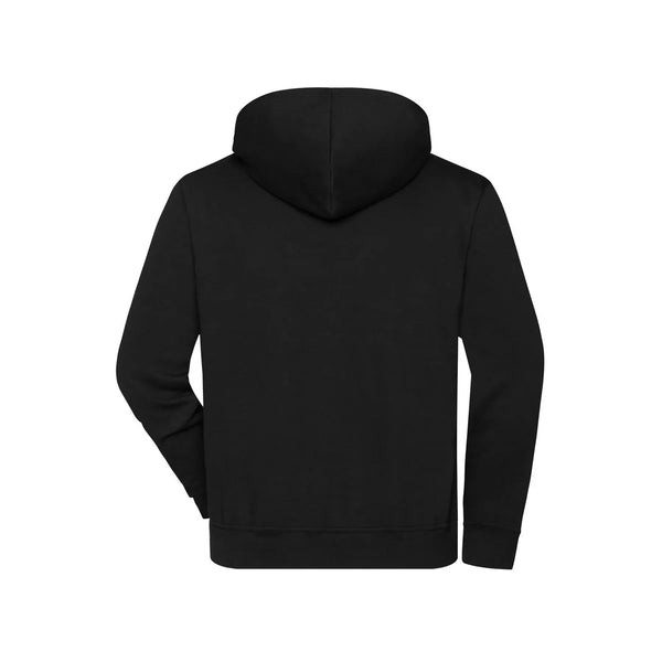 Felpa Bio Workwear Half Zip cappuccio - personalizzabile con logo