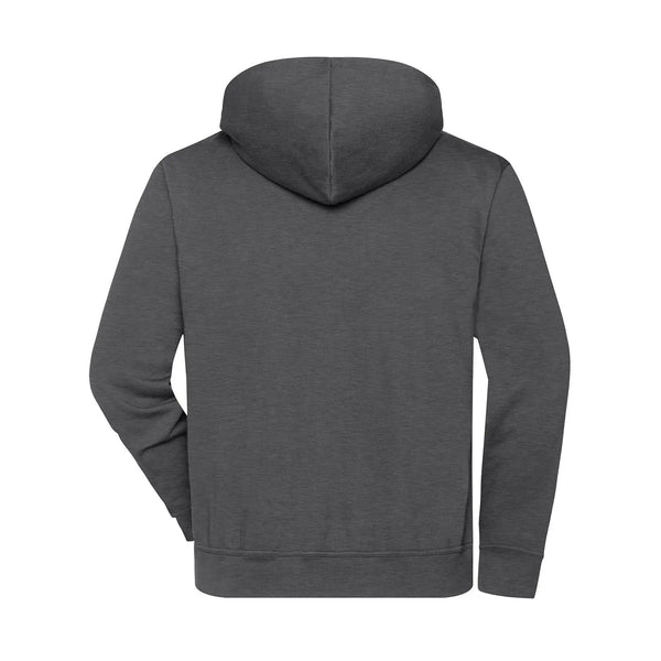 Felpa Bio Workwear Half Zip cappuccio - personalizzabile con logo
