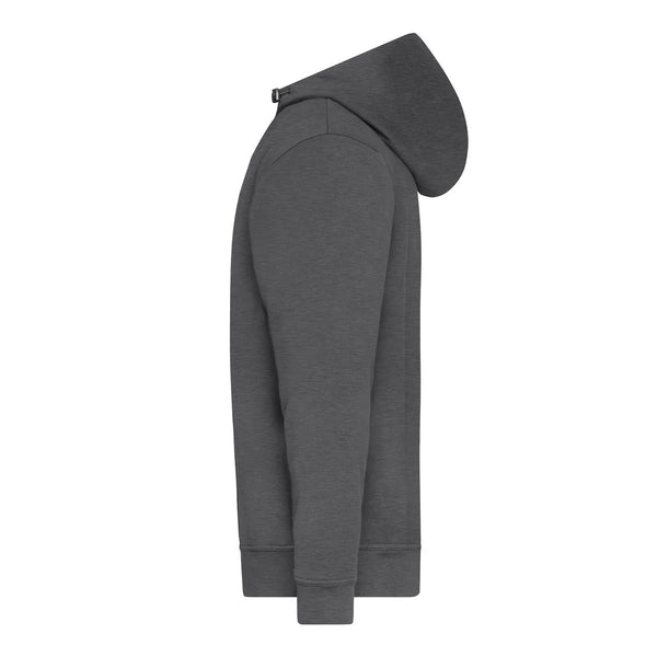 Felpa Bio Workwear Half Zip cappuccio - personalizzabile con logo