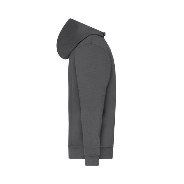 Felpa Bio Workwear Half Zip cappuccio - personalizzabile con logo