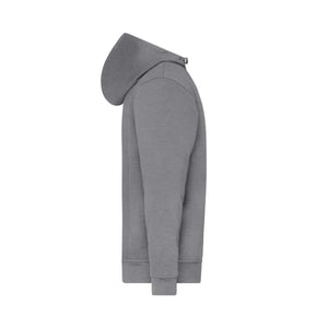 Felpa Bio Workwear Half Zip cappuccio - personalizzabile con logo