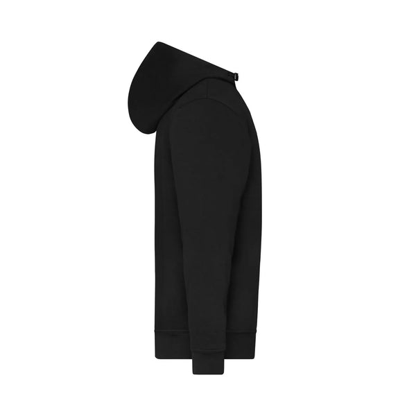 Felpa Bio Workwear Half Zip cappuccio - personalizzabile con logo
