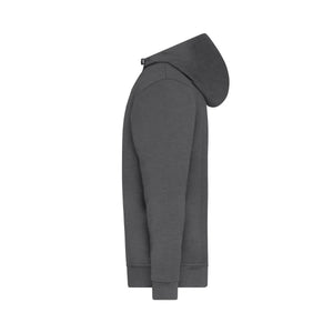 Felpa Bio Workwear Half Zip cappuccio - personalizzabile con logo