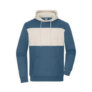 Felpa -cappuccio Colour-block Unisex blu / XXS - personalizzabile con logo