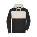 Felpa -cappuccio Colour-block Unisex nero / XXS - personalizzabile con logo