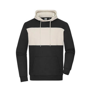 Felpa -cappuccio Colour-block Unisex nero / XXS - personalizzabile con logo
