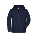 Felpa Childrens Zip cappuccio blu / XS - personalizzabile con logo