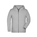 Felpa Childrens Zip cappuccio grigio / XS - personalizzabile con logo