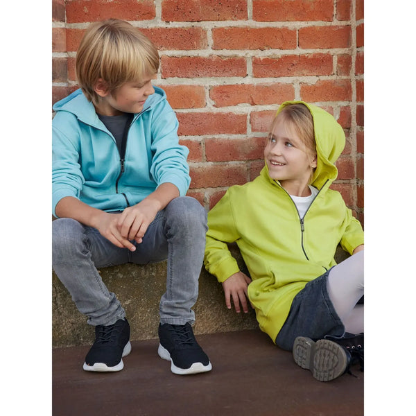 Felpa Childrens Zip cappuccio - personalizzabile con logo